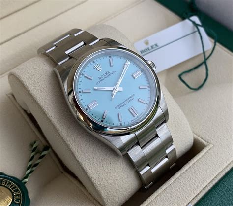 rolex tiffany blue dial 36mm|More.